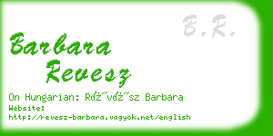 barbara revesz business card